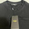6931a12eccd8ab3d7af951c0 FENDI Men's Premium Cotton Short-Sleeve T-Shirt with 3D Embroidery, Spring and Summer New Arrival