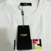 6931a12fccd8ab3d7af951c8 FENDI Men's Premium Cotton Embroidered Casual Short Sleeve T-Shirt, 280g Double-Layer Cotton Fabric, 3D High-End Embroidery, Spring and Summer New Arrival