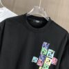 6931a12fccd8ab3d7af951cc FENDI Fendi 2025 Spring/Summer New Arrival Round Neck Short Sleeve T-Shirt with Hand-Painted Front and Back Print, Made from 320g Double-Yarn Combed Cotton, Slightly Loose Fit, Soft and Substantial Fabric, Unisex Design