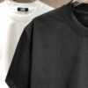 6931a12fccd8ab3d7af951cd FENDI Fendi 2025 Spring/Summer New Arrival Round Neck Short Sleeve T-Shirt with Hand-Painted Front and Back Print, Made from 320g Double-Yarn Combed Cotton, Slightly Loose Fit, Soft and Substantial Fabric, Unisex Design