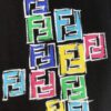 6931a12fccd8ab3d7af951d1 FENDI Fendi 2025 Spring/Summer New Arrival Round Neck Short Sleeve T-Shirt with Hand-Painted Front and Back Print, Made from 320g Double-Yarn Combed Cotton, Slightly Loose Fit, Soft and Substantial Fabric, Unisex Design