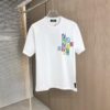 6931a12fccd8ab3d7af951d4 FENDI Fendi 2025 Spring/Summer New Arrival Round Neck Short Sleeve T-Shirt with Hand-Painted Front and Back Print, Made of Heavyweight 320g Double-Yarn Combed Cotton Fabric, Slightly Loose Fit, Soft and Substantial Fabric Texture, Unisex Design
