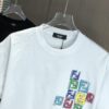 6931a12fccd8ab3d7af951d5 FENDI Fendi 2025 Spring/Summer New Arrival Round Neck Short Sleeve T-Shirt with Hand-Painted Front and Back Print, Made of Heavyweight 320g Double-Yarn Combed Cotton Fabric, Slightly Loose Fit, Soft and Substantial Fabric Texture, Unisex Design