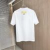 6931a130ccd8ab3d7af951db FENDI Fendi 2025 Spring/Summer New Arrival Round Neck Short Sleeve T-Shirt with Hand-Painted Front and Back Print, Made of Heavyweight 320g Double-Yarn Combed Cotton Fabric, Slightly Loose Fit, Soft and Substantial Fabric Texture, Unisex Design