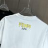 6931a130ccd8ab3d7af951dc FENDI Fendi 2025 Spring/Summer New Arrival Round Neck Short Sleeve T-Shirt with Hand-Painted Front and Back Print, Made of Heavyweight 320g Double-Yarn Combed Cotton Fabric, Slightly Loose Fit, Soft and Substantial Fabric Texture, Unisex Design