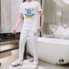 6931a130ccd8ab3d7af951dd FENDI Men's High-Quality Double-Mercerized Cotton Summer Suit Set, Imported Premium Fabric, Trendy and Versatile Design