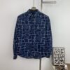 6931a132ccd8ab3d7af9520b New FENDI Logo Jacquard Denim Shirt with Fringe and Double F Pattern, Spring/Summer 2024 Collection Long Sleeve Casual Shirt