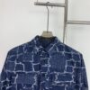 6931a132ccd8ab3d7af9520d New FENDI Logo Jacquard Denim Shirt with Fringe and Double F Pattern, Spring/Summer 2024 Collection Long Sleeve Casual Shirt