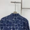 6931a132ccd8ab3d7af9520f New FENDI Logo Jacquard Denim Shirt with Fringe and Double F Pattern, Spring/Summer 2024 Collection Long Sleeve Casual Shirt
