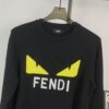 6931a133ccd8ab3d7af95217 New FENDI Monogram 'Big Demon Eye' Jacquard Knit Short-Sleeve T-Shirt Unisex