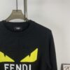 6931a133ccd8ab3d7af95219 New FENDI Monogram 'Big Demon Eye' Jacquard Knit Short-Sleeve T-Shirt Unisex