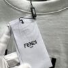 6931a135ccd8ab3d7af95243 FENDI* Fendi Candy-Colored Embroidered Short Sleeve T-Shirt