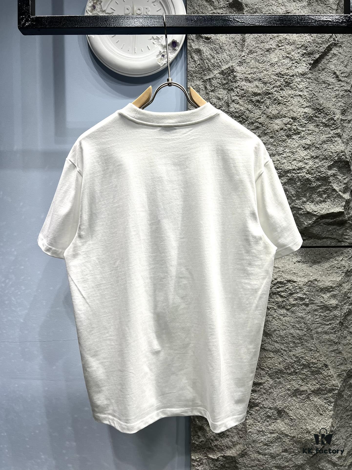 6931a136ccd8ab3d7af95258 FENDI Fluorescent Letter Print Short-Sleeve T-Shirt