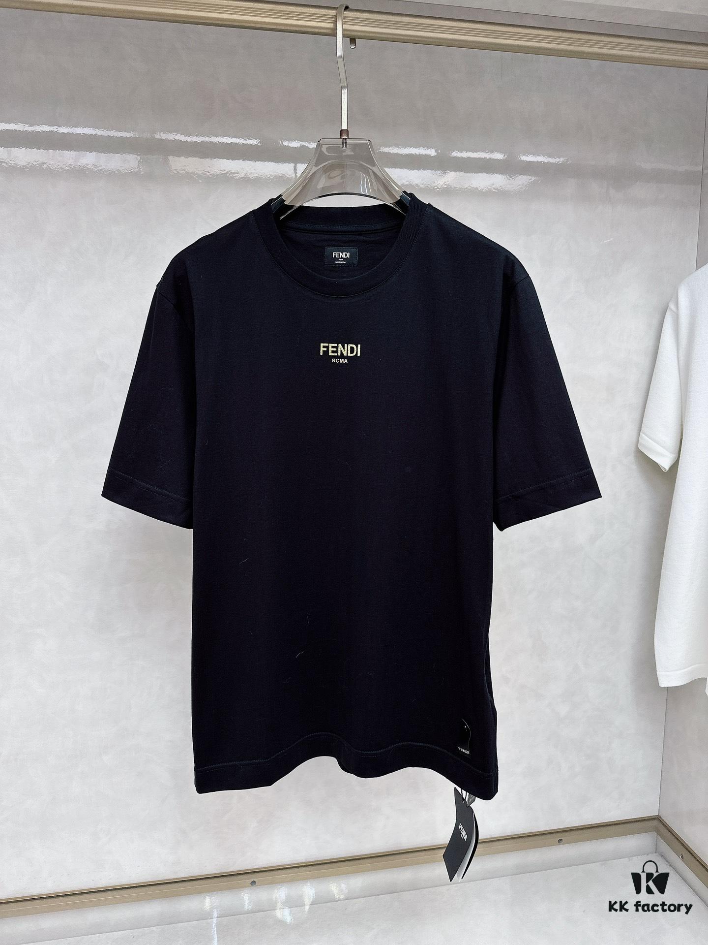 6931a137ccd8ab3d7af95263 Fendi 2025 SS New Arrival Short Sleeve T-Shirt, Stylish and Minimalist Design