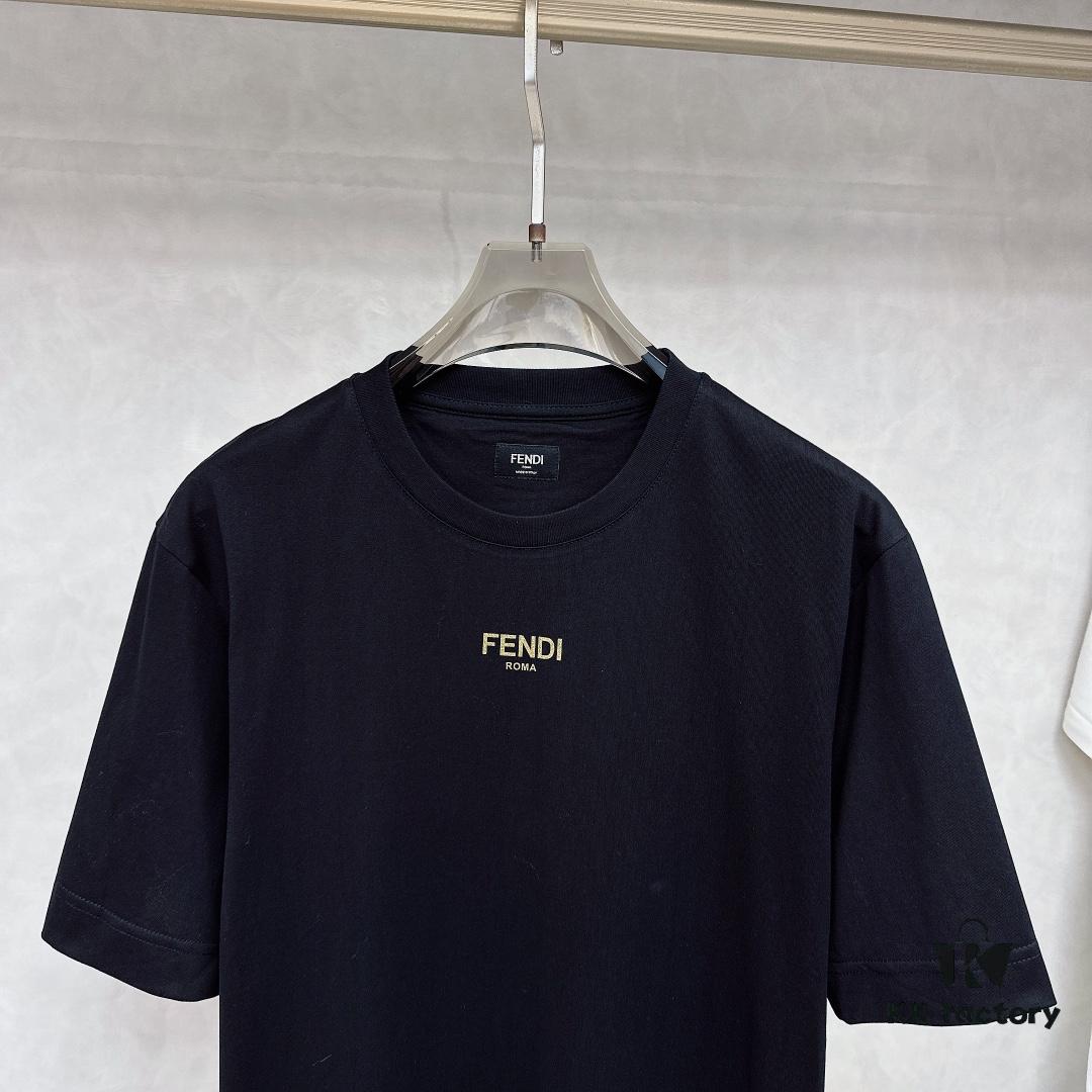 6931a137ccd8ab3d7af95264 Fendi 2025 SS New Arrival Short Sleeve T-Shirt, Stylish and Minimalist Design