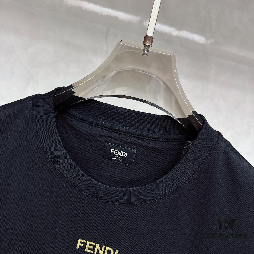 6931a137ccd8ab3d7af95266 Fendi 2025 SS New Arrival Short Sleeve T-Shirt, Stylish and Minimalist Design