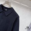 FENDI Men's Spring-Summer Knitted Short-Sleeve Casual T-Shirt, Exclusive High-End Original Order, Premium Custom Fabric, Soft and Comfortable