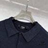 FENDI Men's Spring-Summer Knitted Short-Sleeve Casual T-Shirt, Exclusive High-End Original Order, Premium Custom Fabric, Soft and Comfortable