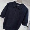 FENDI Men's Spring-Summer Knitted Short-Sleeve Casual T-Shirt, Exclusive High-End Original Order, Premium Custom Fabric, Soft and Comfortable