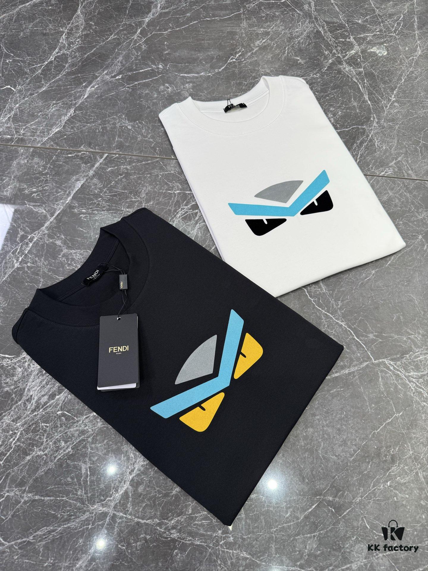 6931a13accd8ab3d7af952ab FENDI 25SS New Arrival Crew Neck T-Shirt! Must-Have for Fashion Enthusiasts! Custom 3D Rubber Brand Lettering on Chest, Classic Colorways with Stylish Appeal, Youthful and Energetic Design. Crafted from 280g High-Quality Cotton for Exceptional Comfort and Soft, Premium Touch.