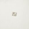 6931a13cccd8ab3d7af952cd FENDI FF Logo Cotton-Wool Knit Short Sleeve Sweater