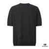6931a13cccd8ab3d7af952d1 FENDI FF Logo Cotton-Wool Knit Short Sleeve Sweater