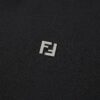 6931a13cccd8ab3d7af952d2 FENDI FF Logo Cotton-Wool Knit Short Sleeve Sweater