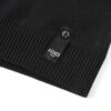 6931a13cccd8ab3d7af952d6 FENDI FF Logo Cotton-Wool Knit Short Sleeve Sweater