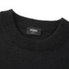 6931a13cccd8ab3d7af952d7 FENDI FF Logo Cotton-Wool Knit Short Sleeve Sweater