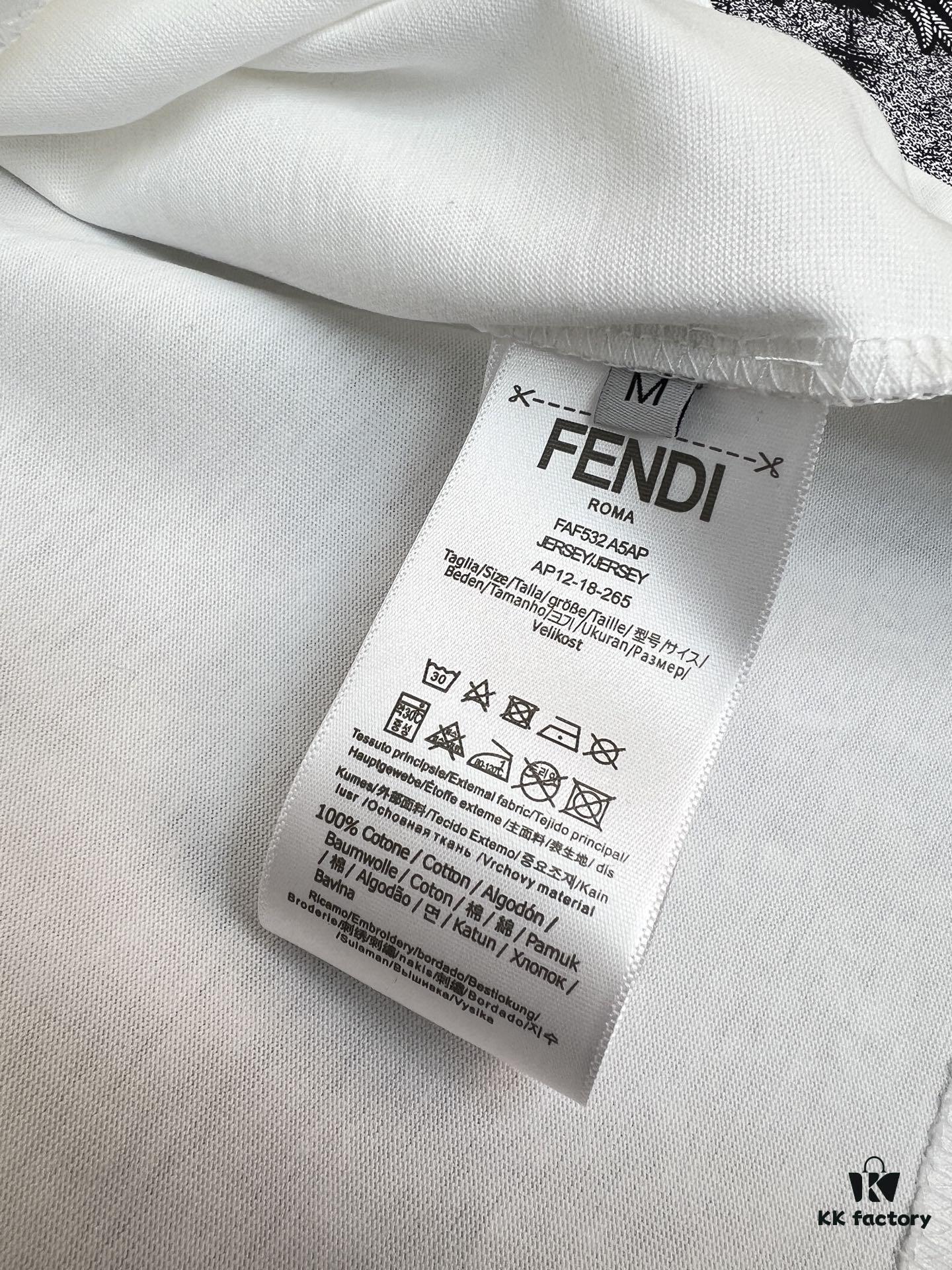 6931a13fccd8ab3d7af952f4 High-Quality FEND 25SS Classic Color T-Shirt New Arrival! This vibrant and youthful design is full of energy, part of the latest seasonal Teddy Bear collection. Crafted with premium 280g 100% cotton fabric for superior softness and comfort. Features high-definition, dimensionally rich printing using advanced thermal transfer technology. Perfectly pairs with jeans, chinos, or shorts, making it a must-have spring-summer staple.