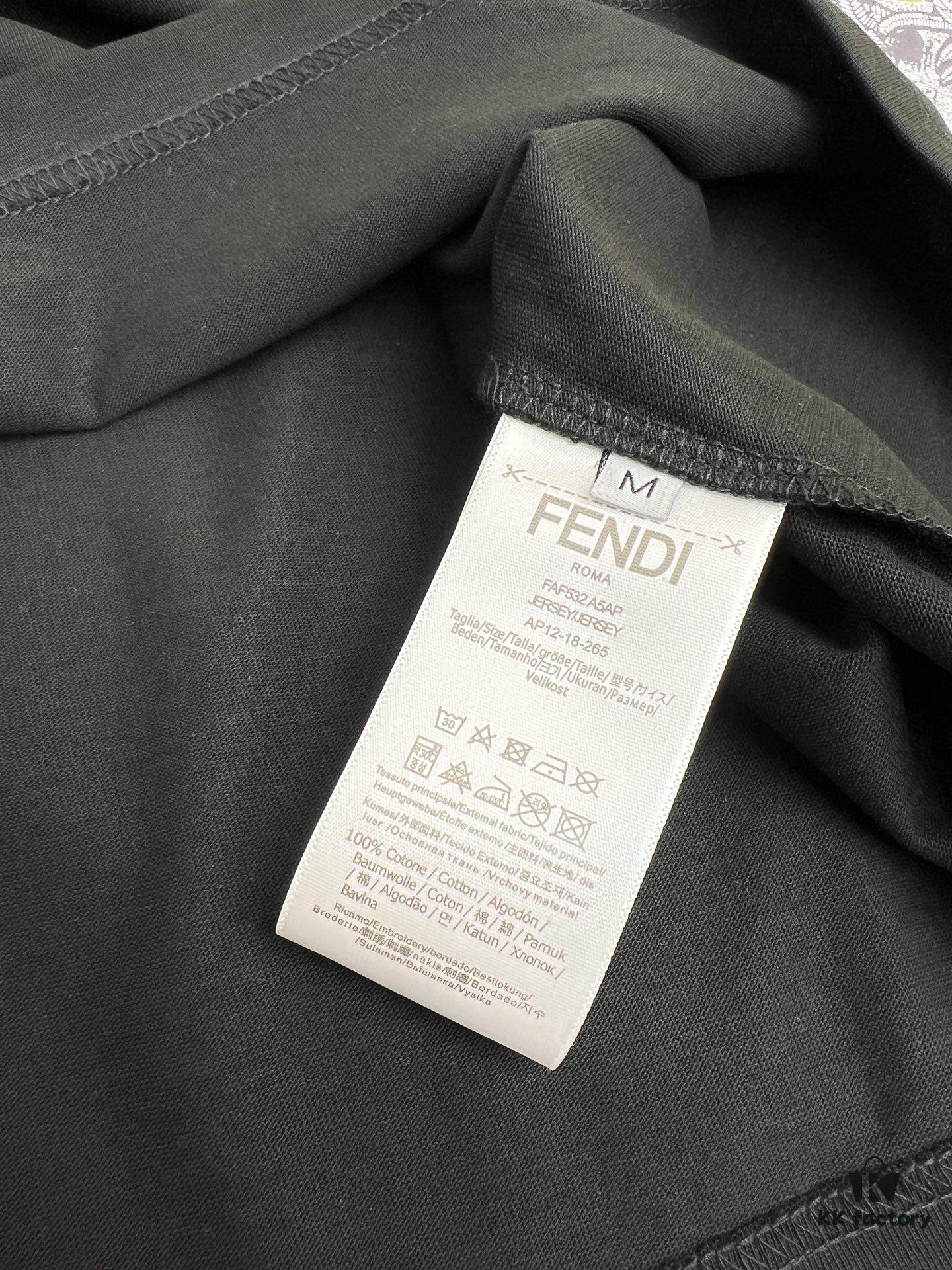 High-Quality FEND 25SS Classic Color T-Shirt New Arrival! Youthful and vibrant design, featuring the latest teddy bear series with premium-grade printing technology. Offers strong three-dimensional color transitions and is crafted from selected 280g pure cotton fabric for soft comfort. Perfectly matches jeans, chinos, or shorts, ideal for spring and summer wear.