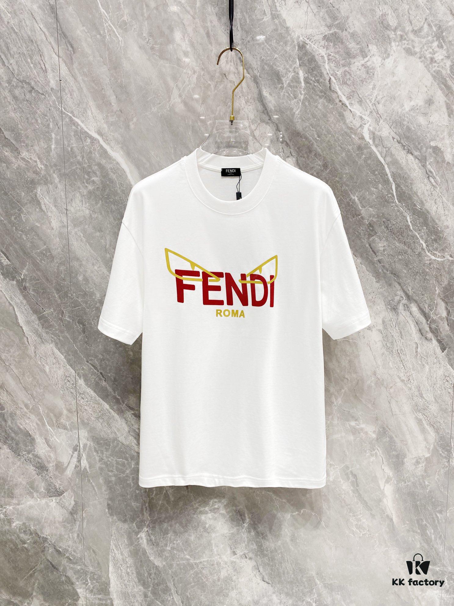 6931a141ccd8ab3d7af95324 FENDI 25SS Spring Collection Classic New T-Shirt! 260g High-GSM Pure Cotton Fabric, Comfortable Wear. Minimalist Design, Stylish and Trendy. Slightly Loose Fit for a Relaxed, Casual Look, Suitable for Various Occasions. Perfect for Shopping, Gatherings, or Leisure Time, Adding a Touch of Fashion and Individuality to Your Style.