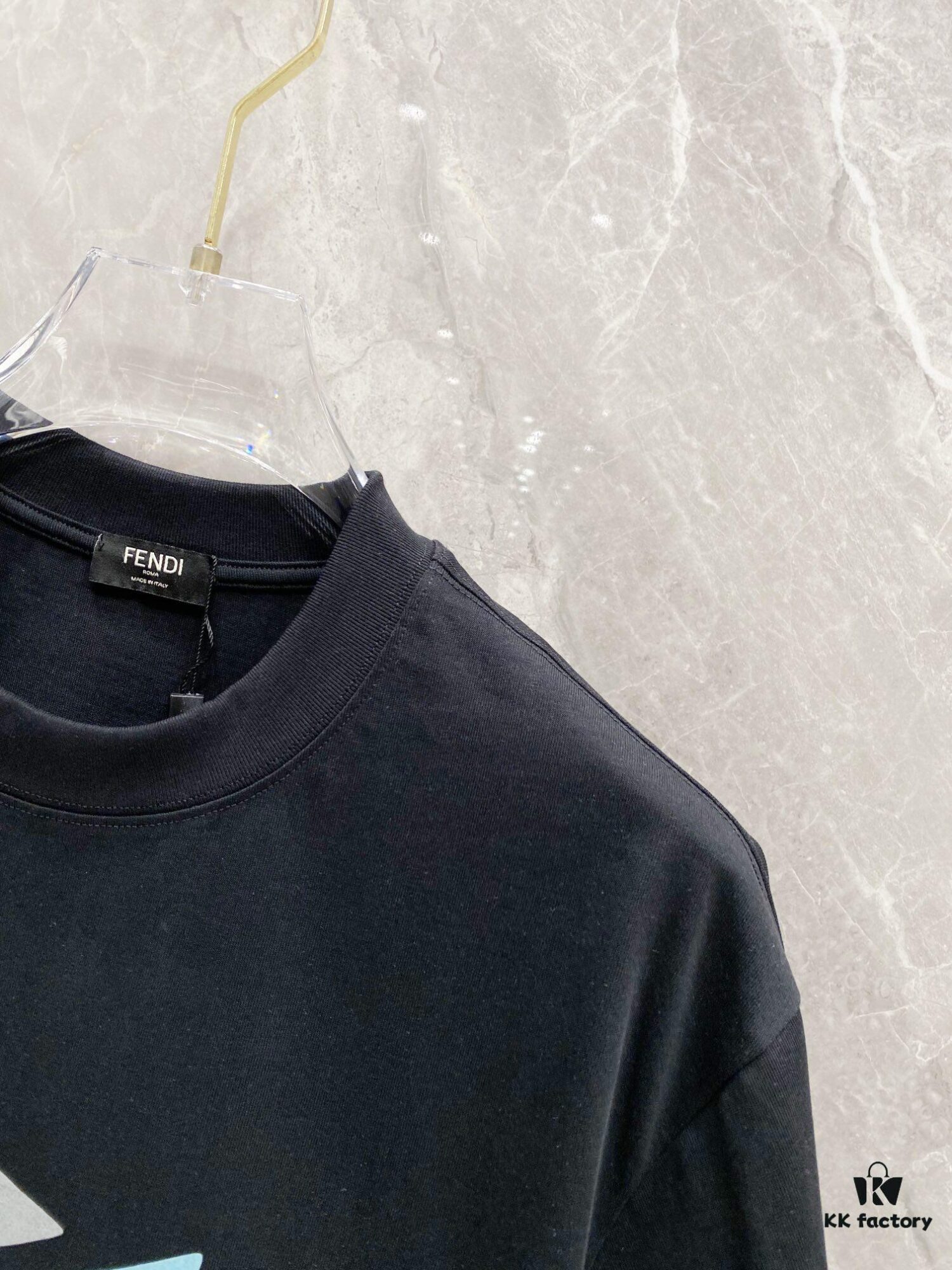 6931a143ccd8ab3d7af95345 FENDI 25SS New Arrival Round Neck T-Shirt! A Must-Have for Fashion Enthusiasts! Custom 3D Rubber Logo on Chest, Classic Colorways with Stylish Appeal, Youthful and Energetic Design. Crafted from 280g High-Quality Cotton for Exceptional Comfort and Soft, Textured Handfeel.