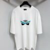 6931a145ccd8ab3d7af95358 FENDI Round-Neck Short-Sleeve T-Shirt with Eye Print, Made of Pure Cotton Fabric Featuring Golden Snake-Eye Design on Front, Embellished with Logo Letter Printing, Mother-of-Pearl Buttons, Constructed with 50S Two-Ply 260g Fabric, Exquisite Detailing Between Prints Without Fraying or Overspilling