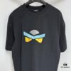 6931a146ccd8ab3d7af95363 FENDI Round-Neck Short-Sleeve T-Shirt with Eye Print, Pure Cotton Fabric Featuring Gold Snake-Eye Design and Lettering Logo, Mother-of-Pearl Buttons