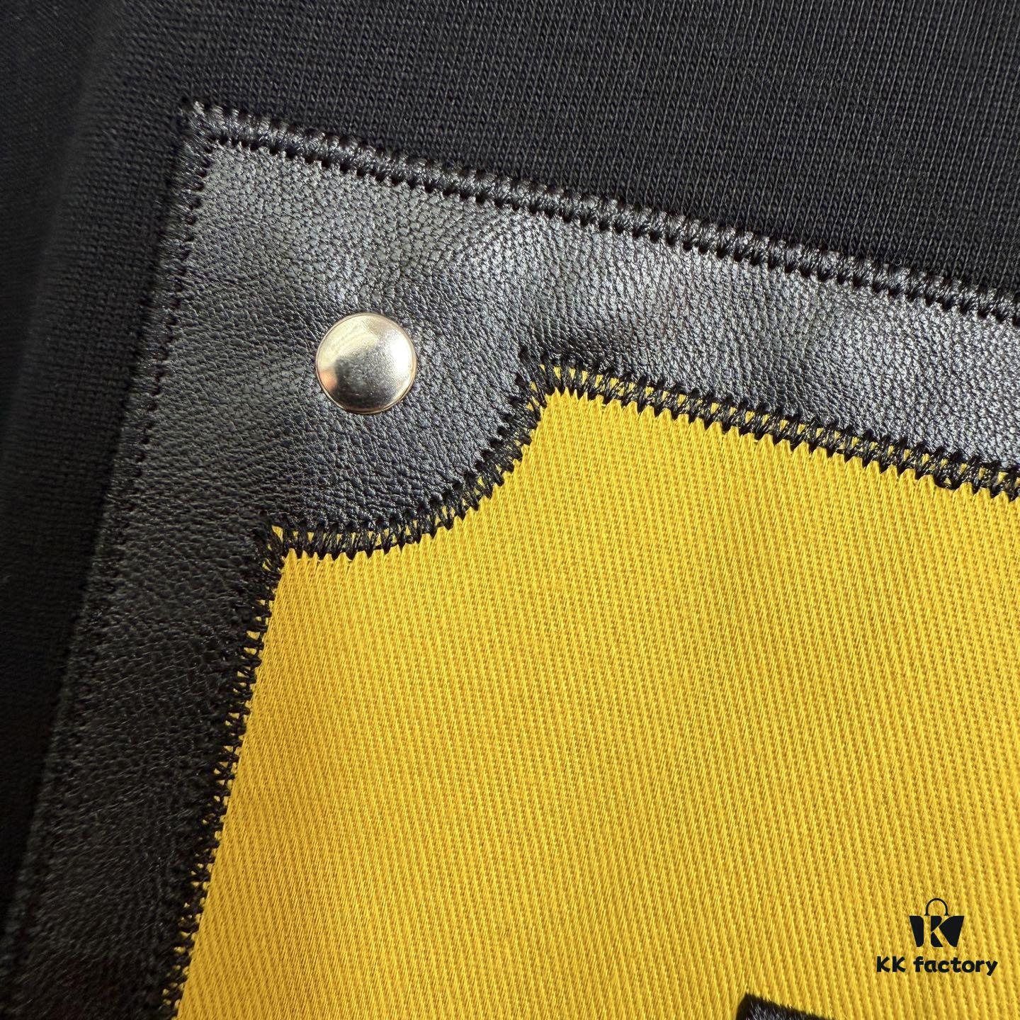 6931a147ccd8ab3d7af95375 FENDI Cotton Blend Letter Appliqué Round Neck Short Sleeve T-Shirt