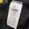 6931a147ccd8ab3d7af95376 FENDI Cotton Blend Letter Appliqué Round Neck Short Sleeve T-Shirt