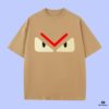 6931a147ccd8ab3d7af95378 FENDI 2025 Fall Spring/Summer Collection Monster Eye Short-Sleeve T-Shirt Premium Quality, Custom Woven 270G 32-Count Double-Yarn Pure Cotton Fabric, Relaxed Fit Unisex Design