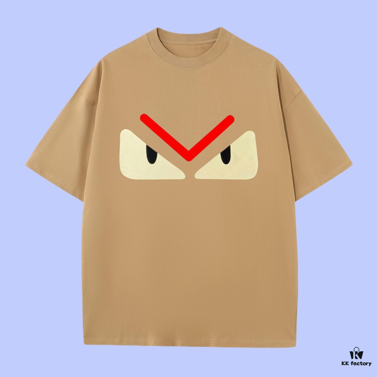 6931a147ccd8ab3d7af95378 FENDI 2025 Fall Spring/Summer Collection Monster Eye Short-Sleeve T-Shirt Premium Quality, Custom Woven 270G 32-Count Double-Yarn Pure Cotton Fabric, Relaxed Fit Unisex Design