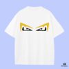 6931a149ccd8ab3d7af9539c FENDI 2025 Fall Spring/Summer Collection Monster Eye Short Sleeve T-Shirt Premium Quality, Custom Woven 270G 32-Count Double-Yarn Pure Cotton Fabric, Relaxed Fit Unisex Design