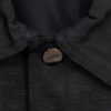 6931a14accd8ab3d7af953b1 FENDI FEND Heavyweight Denim Jacket Coat in Shirt Style, Custom Woven Fabric with FF Jacquard and Towel-Like Bold Lettering