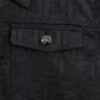 6931a14accd8ab3d7af953b2 FENDI FEND Heavyweight Denim Jacket Coat in Shirt Style, Custom Woven Fabric with FF Jacquard and Towel-Like Bold Lettering