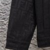 6931a14accd8ab3d7af953b5 FENDI FEND Heavyweight Denim Jacket Coat in Shirt Style, Custom Woven Fabric with FF Jacquard and Towel-Like Bold Lettering