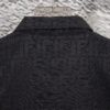 6931a14accd8ab3d7af953b6 FENDI FEND Heavyweight Denim Jacket Coat in Shirt Style, Custom Woven Fabric with FF Jacquard and Towel-Like Bold Lettering