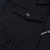 6931a14accd8ab3d7af953c0 FENDI FEND Heavyweight Denim Jacket Coat Shirt Style Custom Woven Fabric with FF Jacquard Towel-Letter Embellishment High Aesthetic and Exquisite Craftsmanship