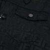 6931a14bccd8ab3d7af953c1 FENDI FEND Heavyweight Denim Jacket Coat Shirt Style Custom Woven Fabric with FF Jacquard Towel-Letter Embellishment High Aesthetic and Exquisite Craftsmanship