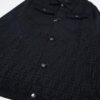 6931a14bccd8ab3d7af953c2 FENDI FEND Heavyweight Denim Jacket Coat Shirt Style Custom Woven Fabric with FF Jacquard Towel-Letter Embellishment High Aesthetic and Exquisite Craftsmanship