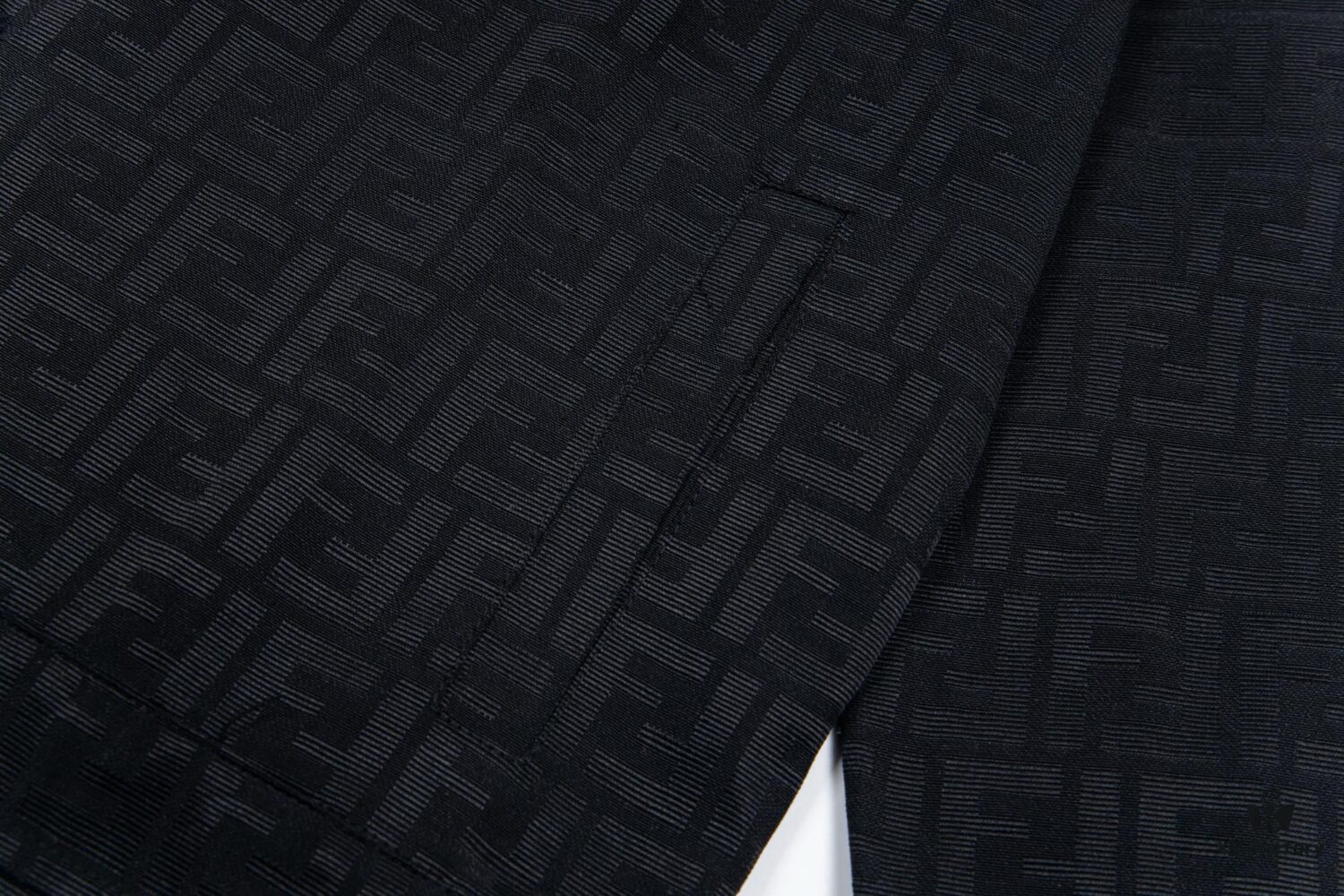 6931a14bccd8ab3d7af953c3 FENDI FEND Heavyweight Denim Jacket Coat Shirt Style Custom Woven Fabric with FF Jacquard Towel-Letter Embellishment High Aesthetic and Exquisite Craftsmanship