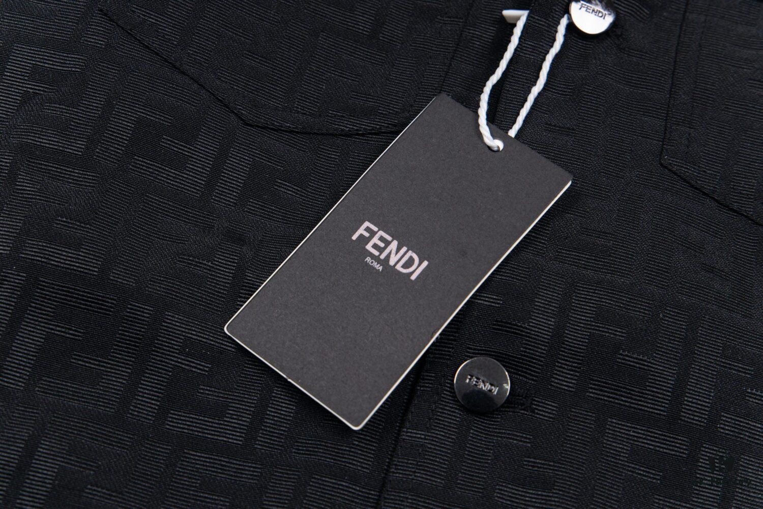 6931a14bccd8ab3d7af953c4 FENDI FEND Heavyweight Denim Jacket Coat Shirt Style Custom Woven Fabric with FF Jacquard Towel-Letter Embellishment High Aesthetic and Exquisite Craftsmanship