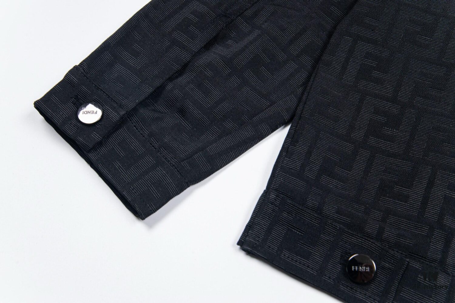 6931a14bccd8ab3d7af953c6 FENDI FEND Heavyweight Denim Jacket Coat Shirt Style Custom Woven Fabric with FF Jacquard Towel-Letter Embellishment High Aesthetic and Exquisite Craftsmanship